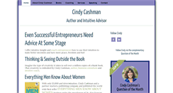 Desktop Screenshot of cindycashman.com