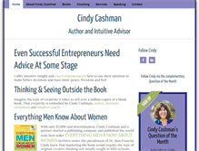 Tablet Screenshot of cindycashman.com